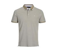JACK & JONES Mens Paulos Tipped Pique Short Sleeve Polo