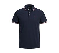 JACK & JONES Mens Paulos Tipped Pique Short Sleeve Polo