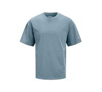 JACK & JONES Men's Plain T-Shirt Jjebradley Tee SS O-Neck Noos, Stormy Weather, L