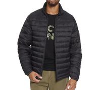 JACK & JONES Mens Puffer Jacket- Long Sleeve Regular Fit Stand Collar Mens Fashion Quilted Jacket Casual and Winter Wear for Men (as8, alpha, s, regular, regular, Black)