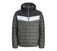 Jack & Jones Mens Puffer Jacket Warm Full Zip Hooded Neck Winter