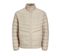 Jack & Jones Men's Puffer Jacket with Zip Front and High Collar Windproof Jacket