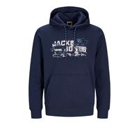 Jack & Jones Mens Pullover Hoodie Long Sleeve Hooded Sweatshirt for Men,S to 2XL