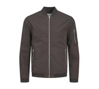JACK & JONES Mens Rush Bomber Jacket Zipper Long Sleeve Jackets for Men, Mulch Colour, Size- M