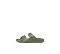 Men's Jack & Jones Mens Croxton Moulded Slides - Green - Size: 11