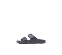 JACK & JONES Mens Sandal Double Buckle Adjustable Strap Open Toe Slides for Men - Summer, Beach, Hiking, walking, Anthracite Colour, Size- 8 UK