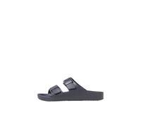 JACK & JONES Mens Sandal Double Buckle Adjustable Strap Open Toe Slides for Men - Summer, Beach, Hiking, walking, Anthracite Colour, Size- 9 UK