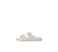 JACK & JONES Mens Sandal Double Buckle Adjustable Strap Open Toe Slides for Men - Summer, Beach, Hiking, walking, Moonbeam Colour, Size- 8 UK