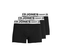 Jack & Jones Men's Sense Trunks 3-pack Boxer shorts, Black, M UK