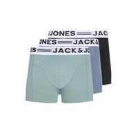 JACK & JONES Mens Sense Trunks 3-Pack Noos Jnr, Mineral Blue, 176 UK
