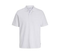 JACK & JONES Mens Short Sleeve Golf Work Casual Pique Plain Polo T Shirts Bright White
