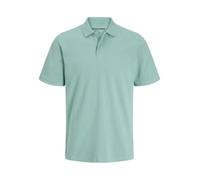 JACK & JONES Mens Short Sleeve Golf Work Casual Pique Plain Polo T Shirts Mineral Blue