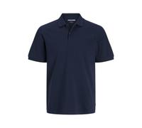 JACK & JONES Mens Short Sleeve Golf Work Casual Pique Plain Polo T Shirts Navy Blazer