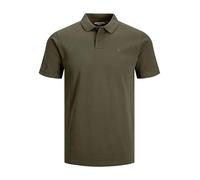 JACK & JONES Mens Short Sleeve Polo Olive Night XXL