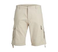 Jack & Jones Mens Shorts - Beige Cotton - Size Small