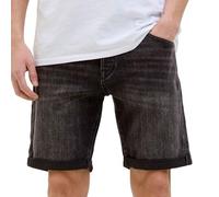 JACK & JONES Men's Shorts, Black Denim/Pack:am 317, L