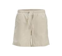 JACK & JONES Mens Shorts, Summer Beach Drawstring Waist Band Casual Shorts with Pocket for Men UK, Feather Grey Colour, Size - M