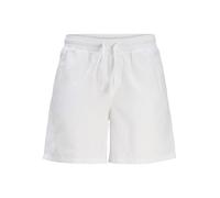 JACK & JONES Mens Shorts, Summer Beach Drawstring Waist Band Casual Shorts with Pocket for Men UK, White Colour, Size - S