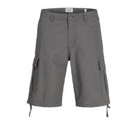 Jack & Jones Mens Shorts Summer Cotton Cargo Combat - Grey - Size Small