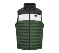 JACK & JONES Mens Sleeveless Jacket Regular Fit Bodywarmer Gilet Full Zip Jacket for Men, Mountain Colour, Size- M