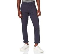 JACK & JONES Men's Slim Fit Chinos Tapered Leg Cotton Stretch Trousers Navy Blazer 31W / 32L
