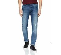 Jack Jones Men's Slim-Fit Distressed Jeans Size 28-36 Stretch Blue Denim Pants