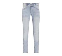 JACK & JONES Mens Slim Fit Jeans Light Wash Classic Style Stretch Denim Jeans, Size- 30W / 32L