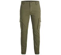 Jack & Jones Mens Cargo Trousers Slim Fit Ankle Length Cuffed Trousers for Men