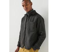 Jack & Jones Men's Soho Ollie Long Sleeve Overshirt, Black, Size Xl, Men Black
