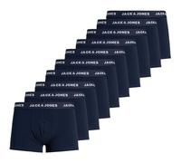 JACK & JONES Mens Solid 10 Pack Boxer Trunks Navy Blazer XL
