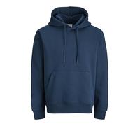 JACK & JONES Men's Solid Hoodie, Blue (insignia blue), S