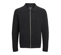 JACK & JONES Men's Jprblamilano Stitch Knit Cardigan Sn Sweater, Black, M