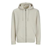Jack & Jones Mens Sweatshirt Zip-Up Hooded Hoodie - Sand - Size X-Small