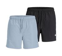 Jack & Jones Men's Swim Shorts, 2 Pack - Jpstmaui Tropic Solid Swim Shorts MP...
