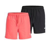 Jack & Jones Men's Swim Shorts, 2 Pack - Jpstmaui Tropic Solid Swim Shorts MP...