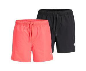 Jack & Jones Men's Swim Shorts, 2 Pack - Jpstmaui Tropic Solid Swim Shorts MP...