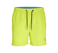 JACK & JONES Mens Swimwear Shorts Summer Beach Shorts Drawstring Elasticated Waistband Swimwear Boxers Swimming Shorts for Men, Acid Lime Colour, Size- S