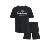 Jack & Jones Mens T-Shirt & Shorts Set Cotton Blend Summer Essentials Outfit
