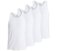 Jack&Jones Men's Tank Top, 4 Pack - Jacbasic Tank Top, Plain, Cotton ...