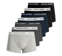 Jack & Jones Men's Underpants Shorts Boxer Shorts Trunks Pack of 7 Colour: Multicoloured, Laundry Size: L, Item: Light Grey Melange/DGM/DGM