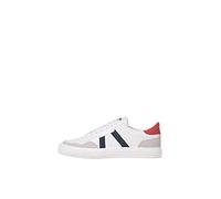 JACK & JONES Men's White Sneaker 100% Mesh Rubber Outsole Round Toe Trainers for Men, UK Size- 6 to 12
