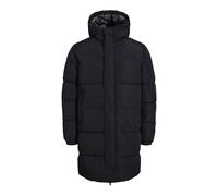 Jack & Jones Men's Winter Puffer Coat Windproof Long Jacket with Hood- S to 2XL