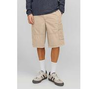 Jack & Jones Mid Waist Cargo Shorts Beige