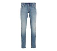 JACK & JONES Mens Blue Denim Jeans Comfortable Straight Leg Light Wash Trousers for Men UK, Blue Denim Colour, Size: 34W / 32L