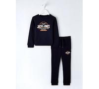 Jack & Jones Mini Younger Boys Logo Sweat Top And Jog Set - Navy Blazer, Not Available, Size Age: 5 Years Not Available