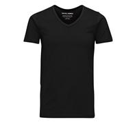 Jack & Jones New Mens Vee Neck Slim Fit T-shirt Stretchy Plain Cotton Tee