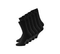 Jack & Jones NOS Men's Jacjens Sock 10 Pack Noos Calf Socks, Black (Black Black), One size