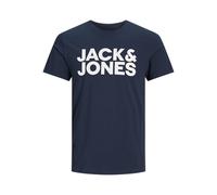 JACK & JONES NOS Men's Jjecorp Logo Tee Ss Crew Neck Ss19 Noos T-Shirt Not Applicable, Blue (Navy Blazer Fit: Slim/Large Print), Medium