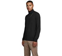 Jack & Jones NOS Men's Jjeemil Knit Roll Neck Noos Turtleneck, Black (Black Black), Small