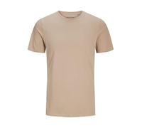 Jack & Jones NOS Men's Jjeorganic Basic Tee Ss O-neck Noos T-Shirt, Beige (Beige ), Small